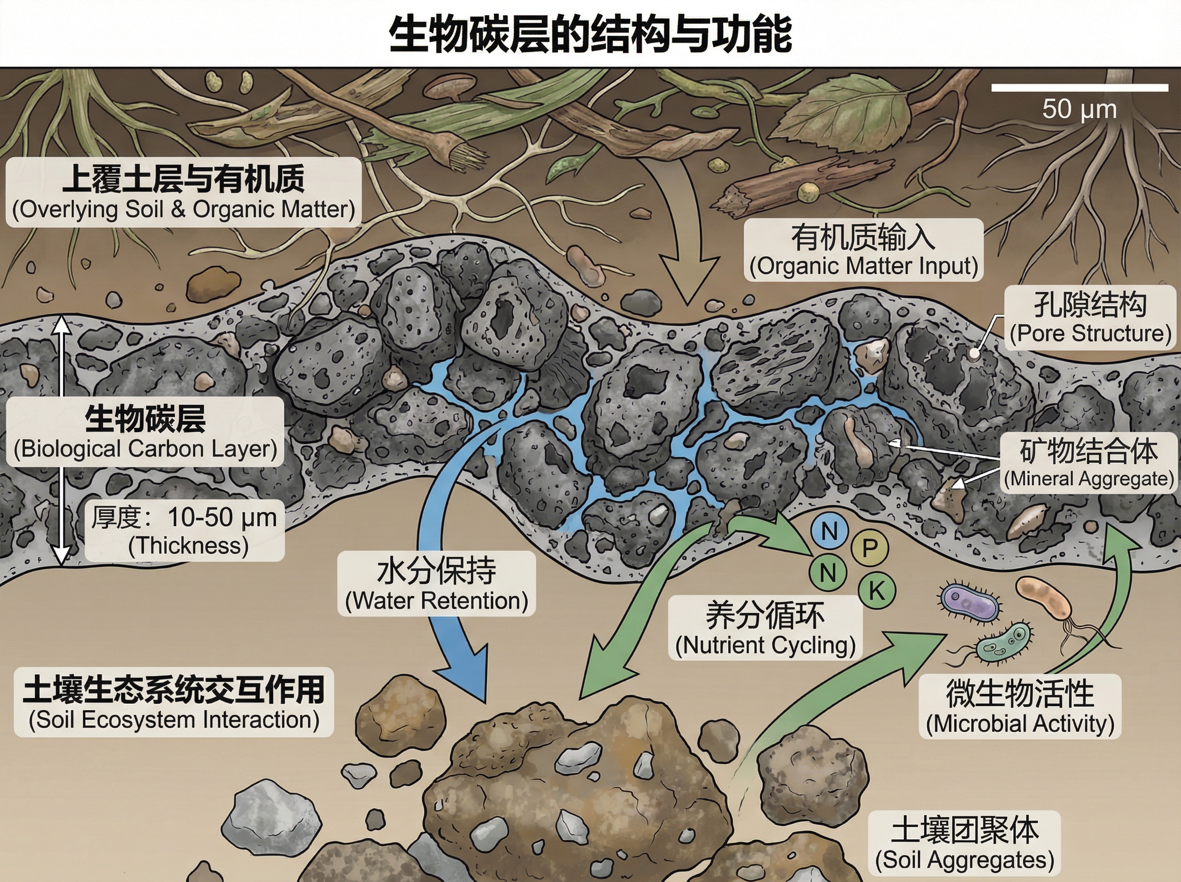 Biochar Layer Structure