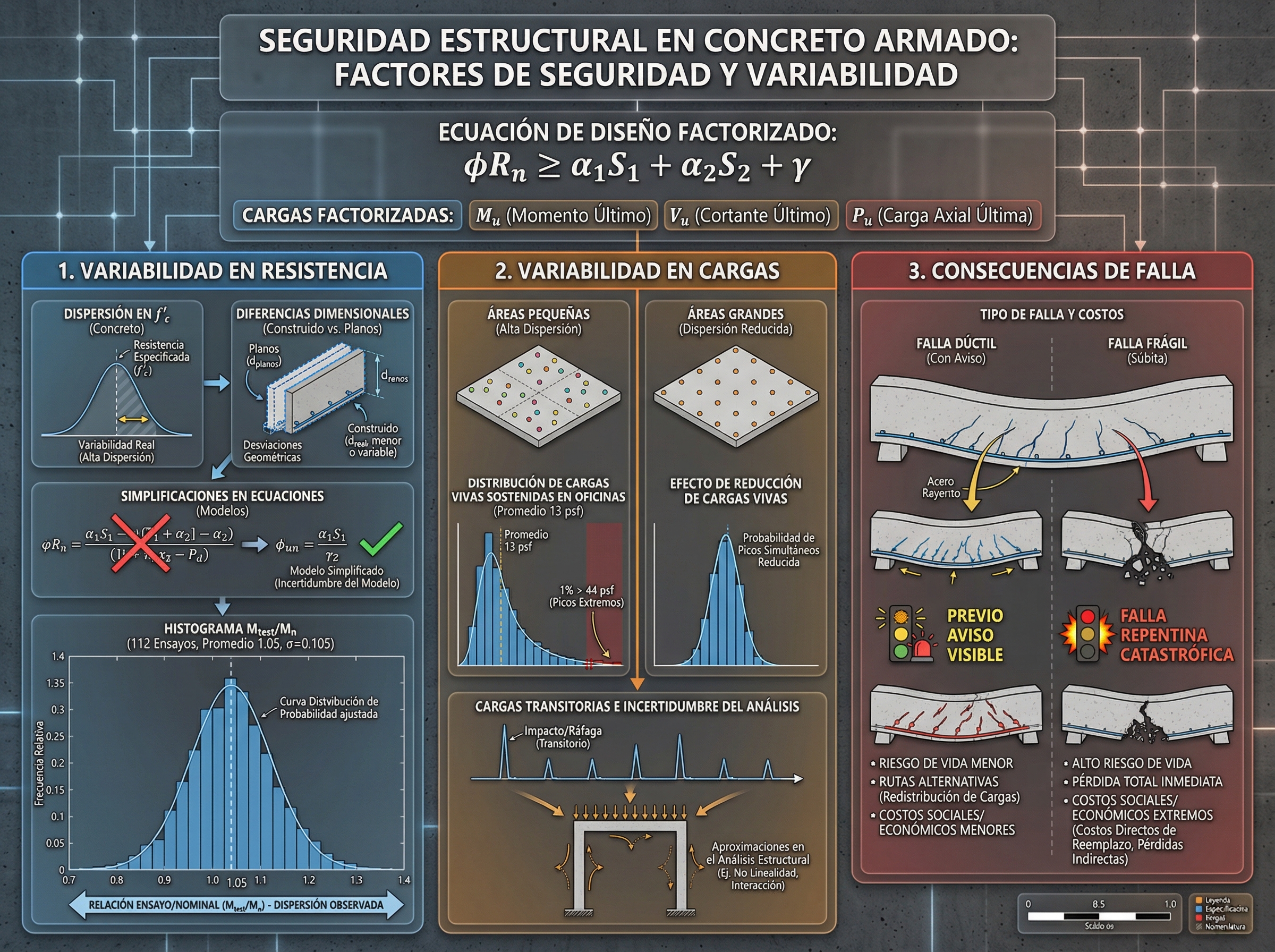 Technical infographic on structural safety in reinforced ... | SciDraw ...
