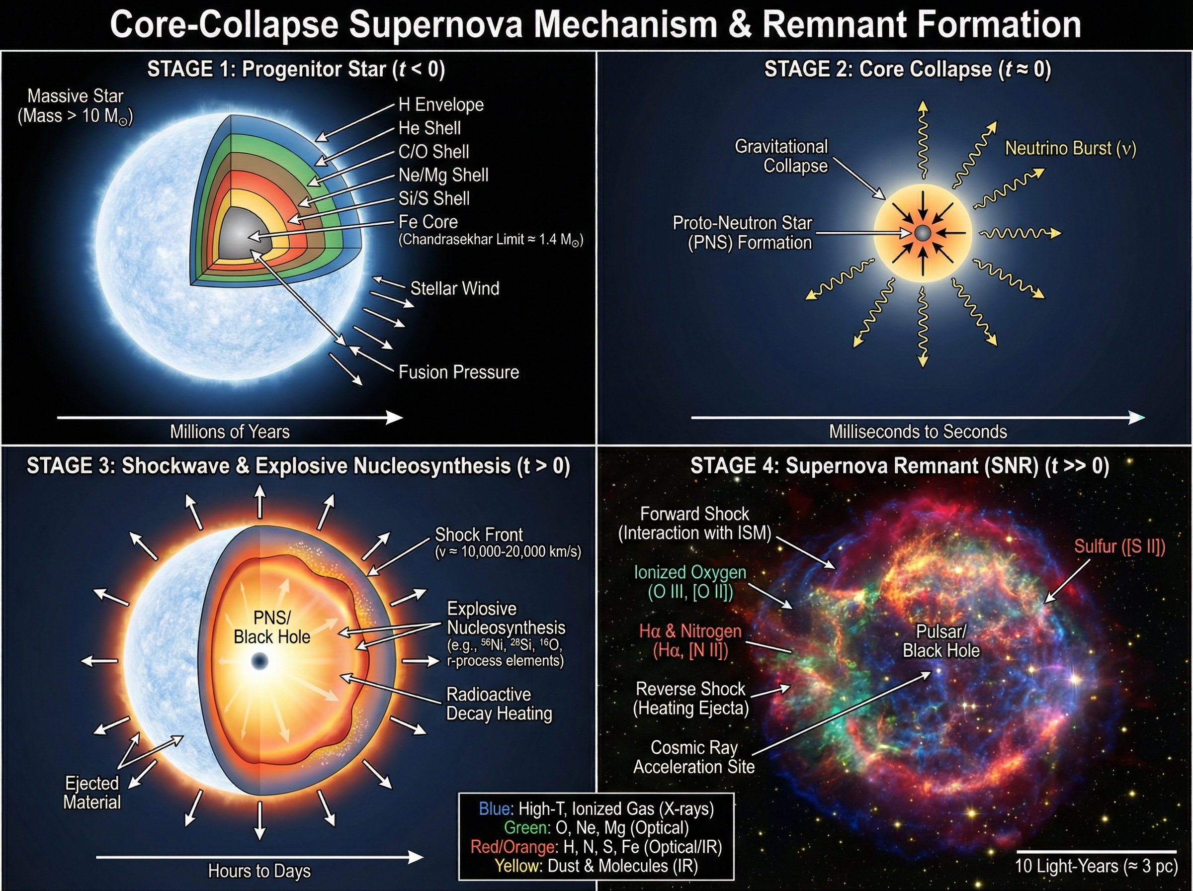 Supernova Explained A supernova is a powerful and luminous stellar explosion. | SciDraw AI ...
