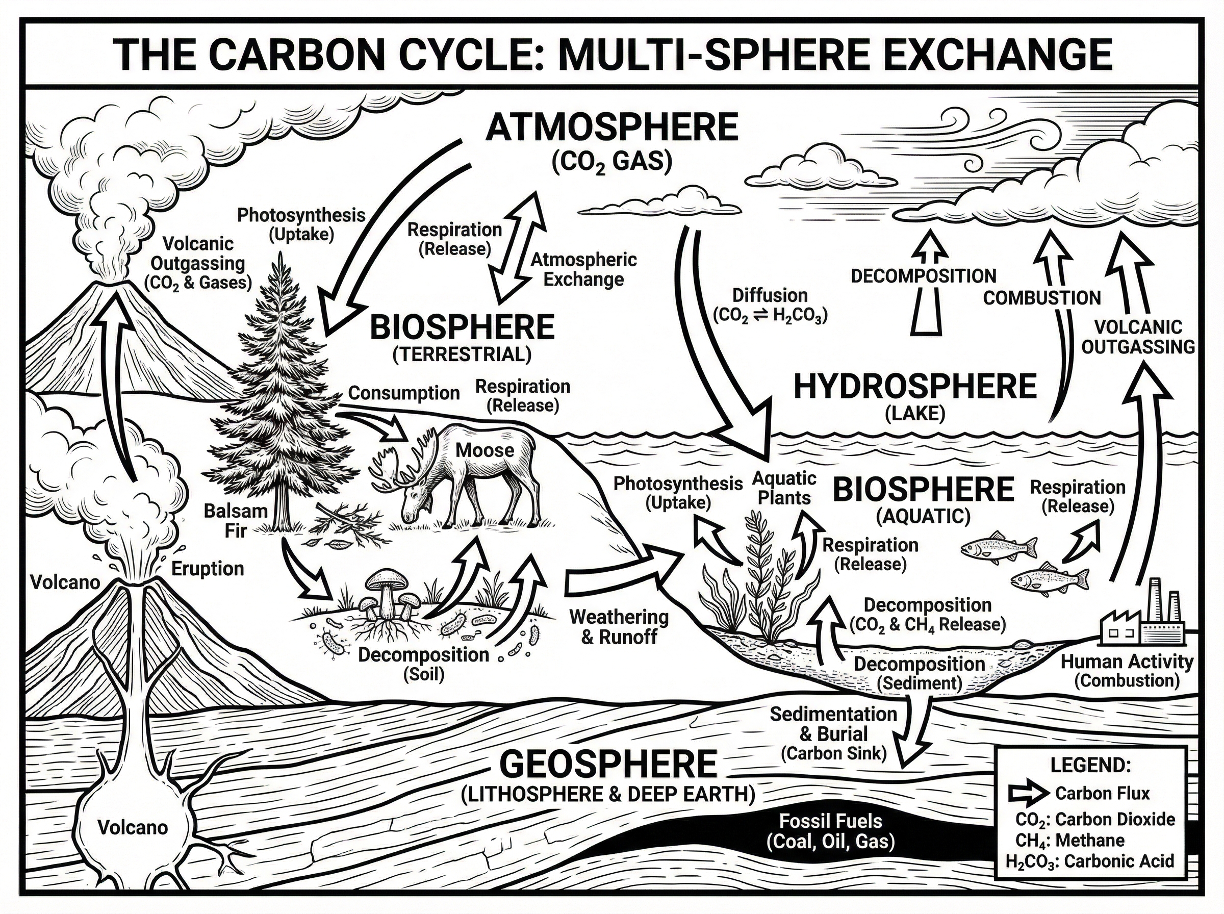 Carbon Cycle Diagram