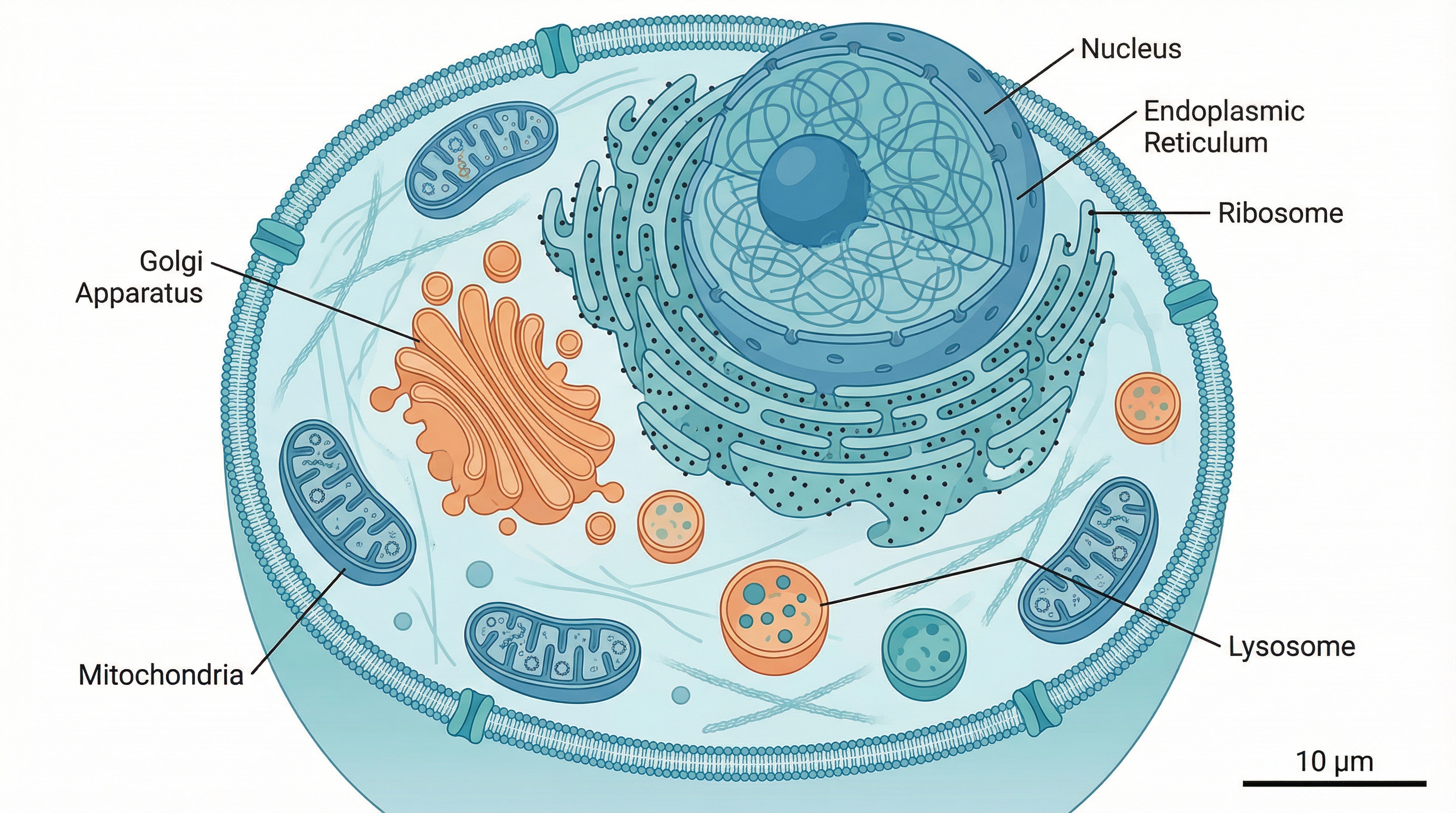 規則 1 範例：長寬比鎖定的真核細胞圖
