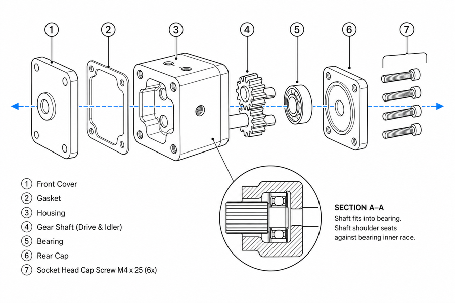 Make an exploded view drawing from a product or CAD reference — edited