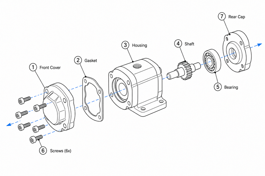 Make an exploded view drawing from a product or CAD reference — output