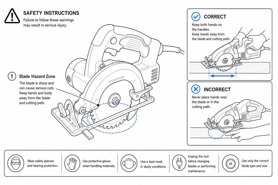 Generate safety instruction illustrations