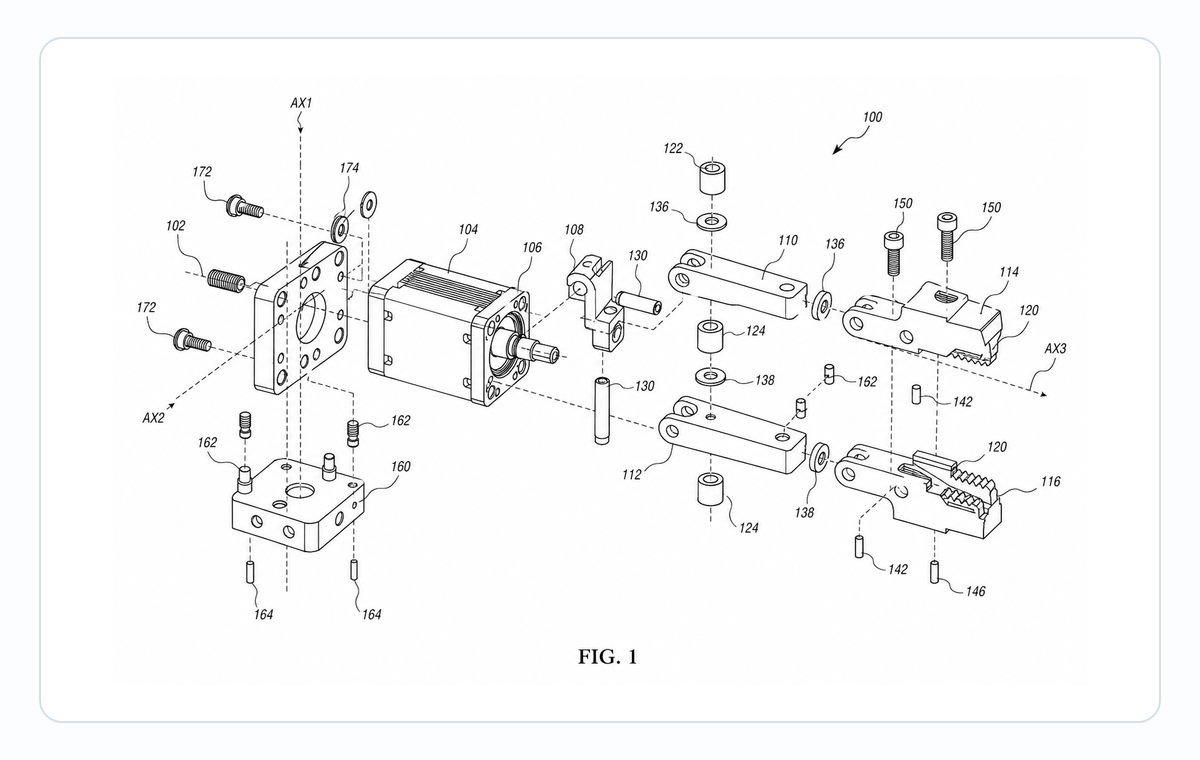 Exploded View Patent Drawing Generator cover example