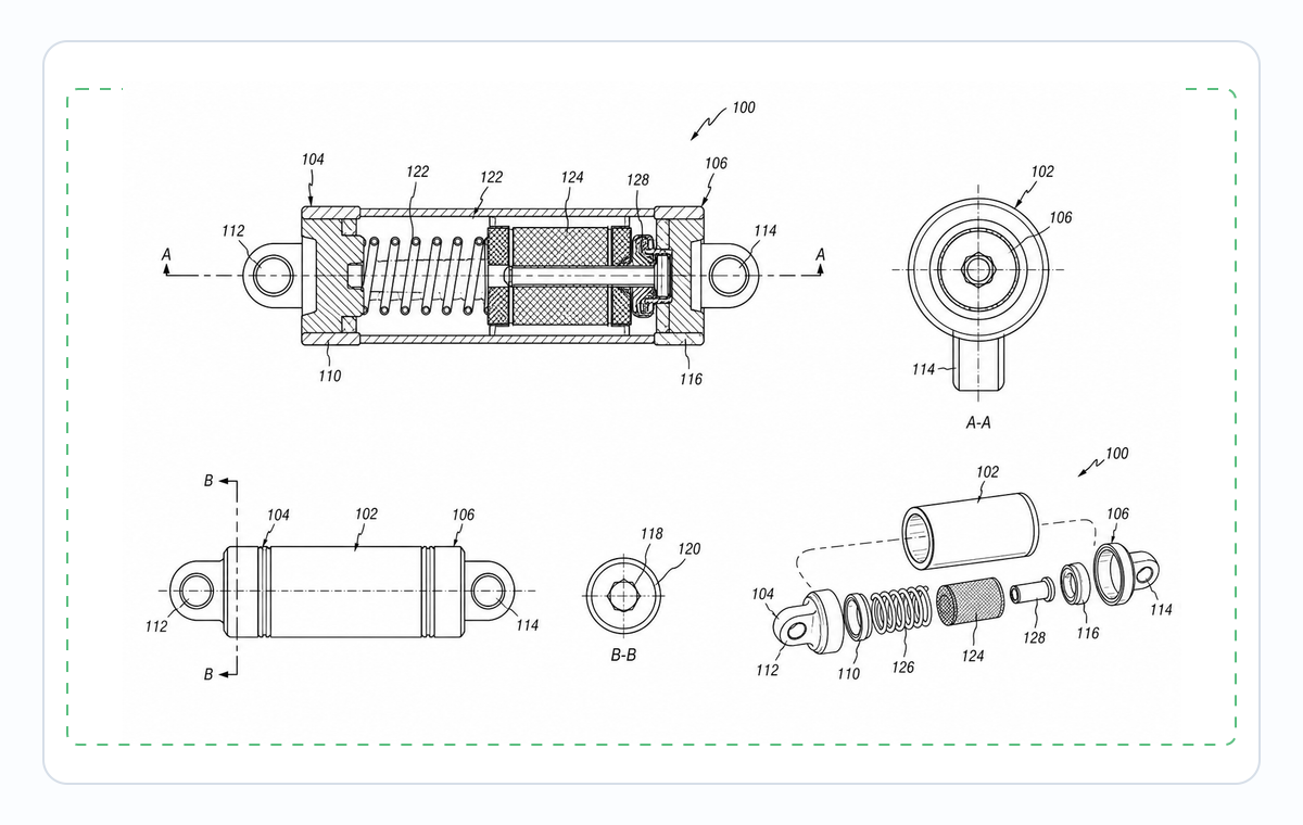Mechanical Patent Drawing Generator compliance review example