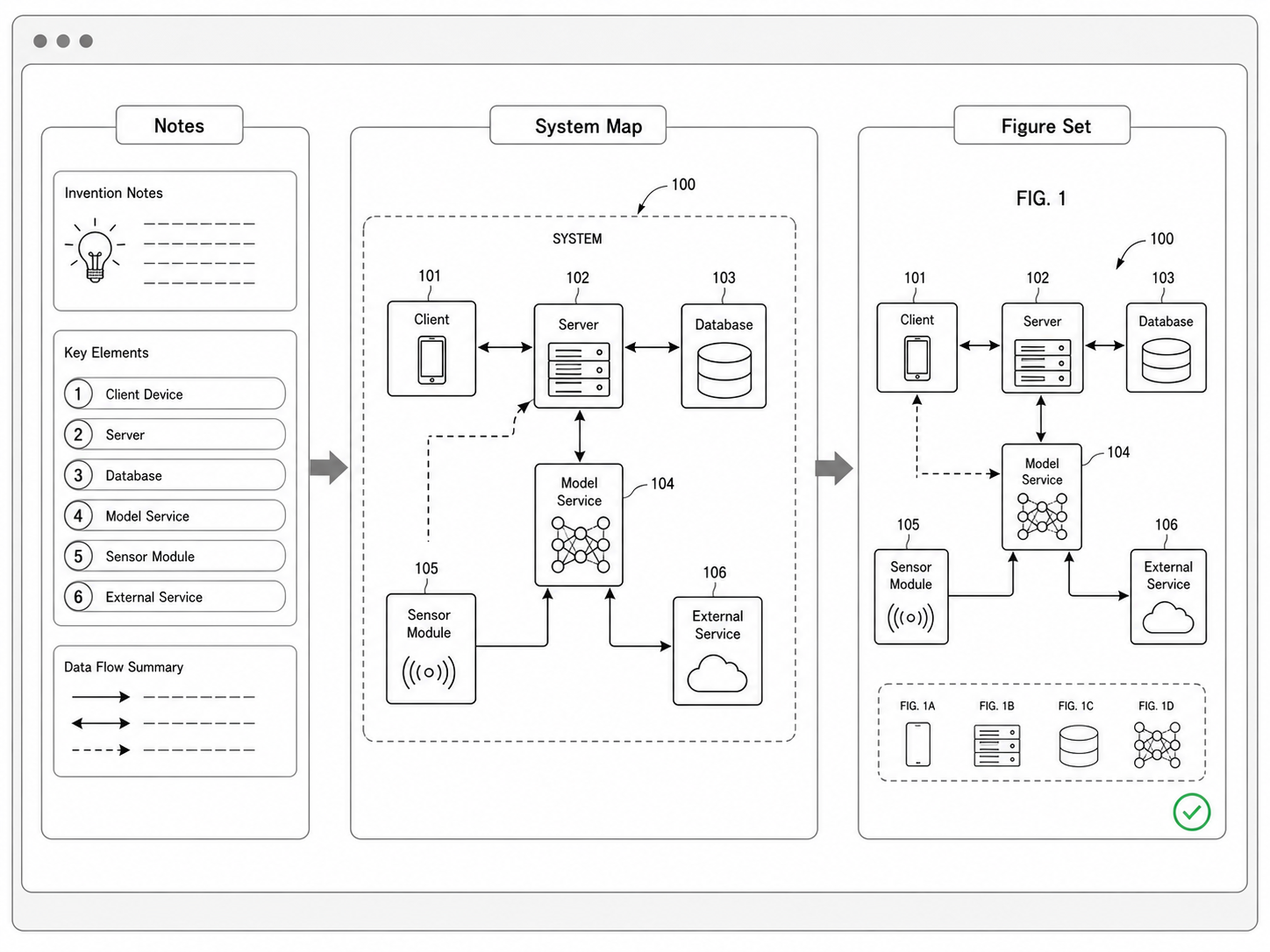 Patent Block Diagram Generator workflow example