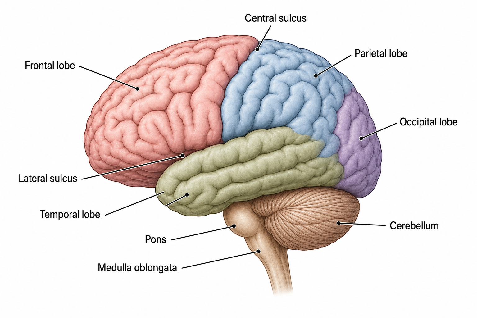Genera tu diagrama del cerebro etiquetado