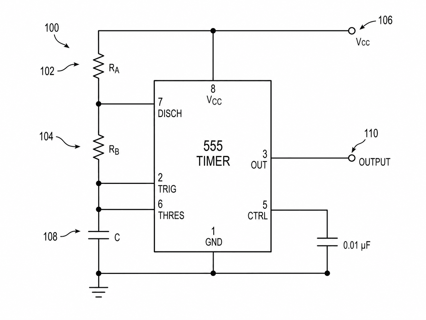555-Timer-Oszillator