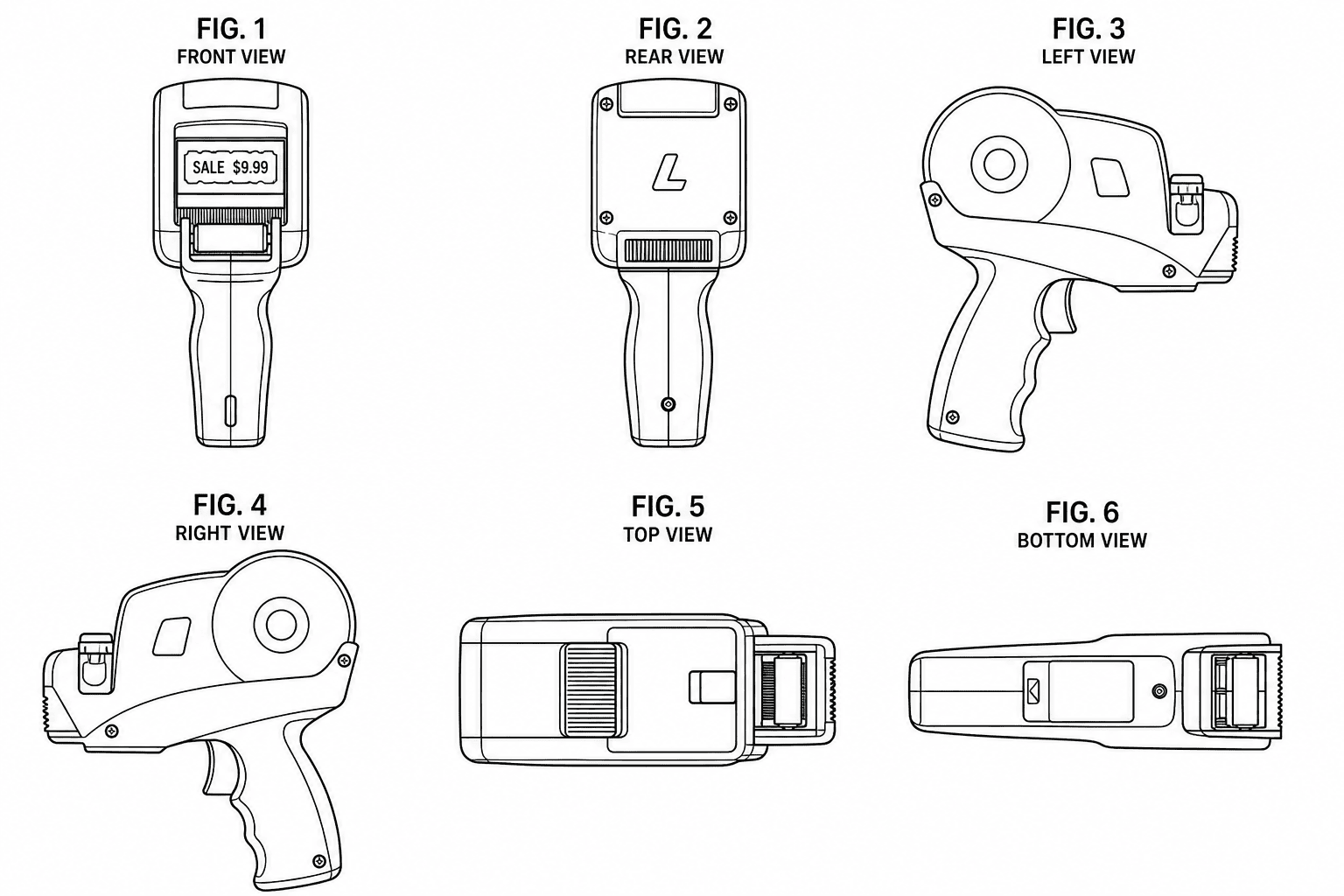 Design patent multi-view set generated from one reference